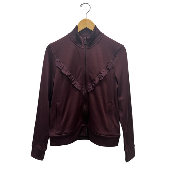 Tory Burch Sport Ruffle Track Jacket - Picture 4 of 13